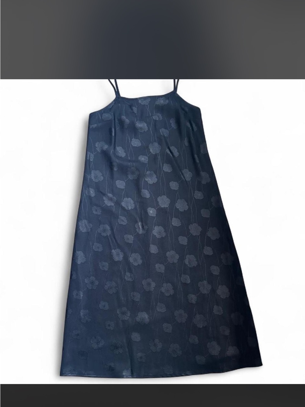 Black Floral Slip Dress